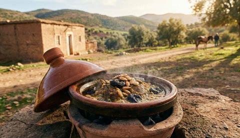 Lecker Herzhafter Tajine mit Kalbsfleisch