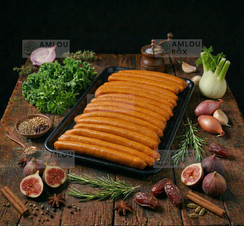 Hähnchen-Merguez Würstchen (Scharf)