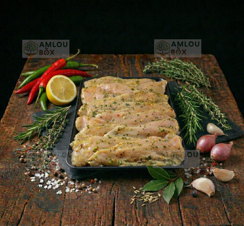 Hähnchenbruststeak in Kräuter-Knoblauch-Marinade