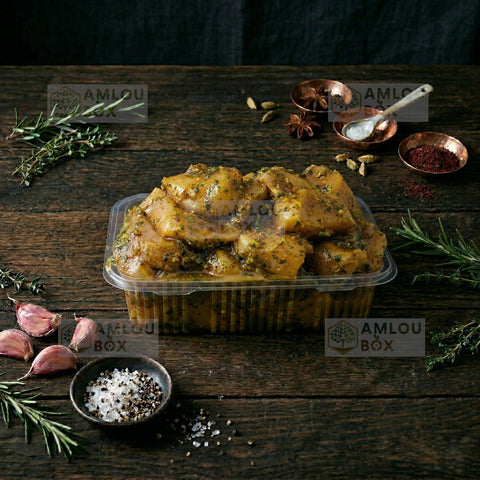 Hähnchengulasch in marokkanischer Marinade