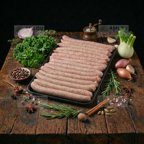 Hähnchen-Merguez Würstchen mit Käse
