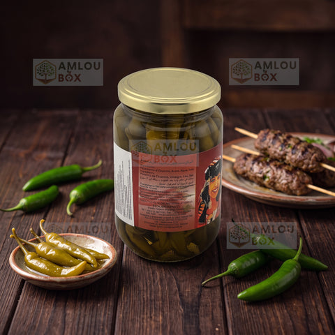 El Miziana Peppers (Hot), 370g Jar