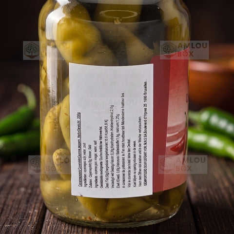 El Miziana Peppers (Hot), 370g Jar