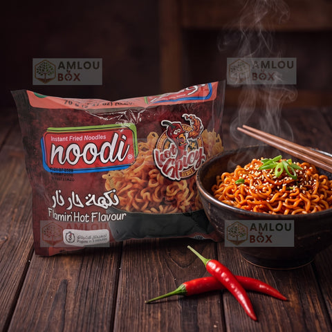 noodi - Instant-Nudeln Flamin' Hot (Extra Scharf), 70g
