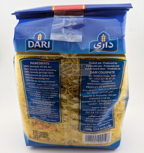 Dari - Fadennudeln (Cheveux d'Ange), 500g