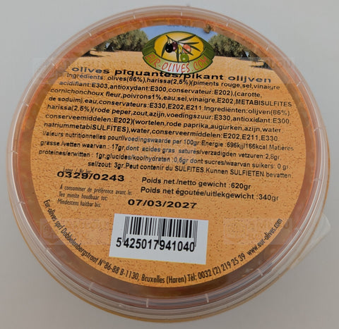 Atlas Delice - Grüne Oliven (Pikant-Scharf), 620g