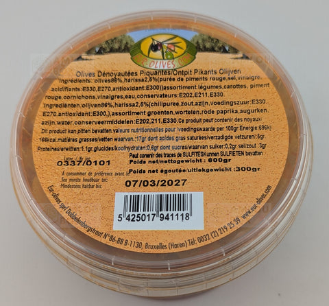 Atlas Delice - Scharfe Oliven (Entsteint), 600g