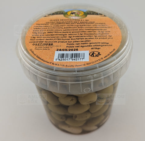 Atlas Delice - Oliven mit Knoblauch (Vorratsglas), 950g