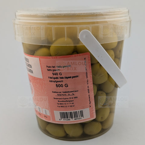 Atlas Delice - Grüne Oliven (Ganz - Vorratsglas), 940g