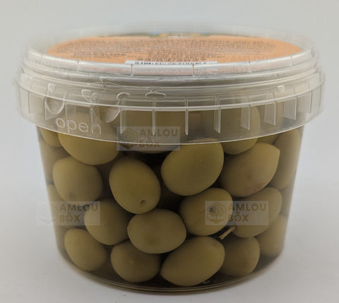 Atlas Delice - Grüne Oliven (Ganz mit Stein), 600g