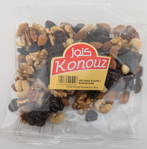 Konouz - Mix aus Rosinen & Nüssen, 300g