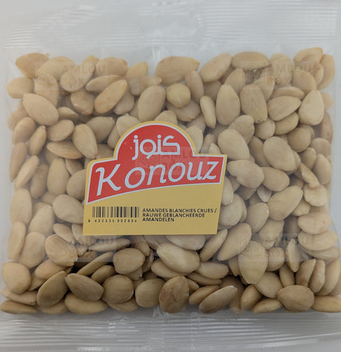 Konouz - Ganze Weiße Mandeln (Geschält), 300g