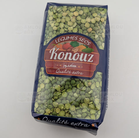 Konouz - Grüne Schälerbsen  1kg