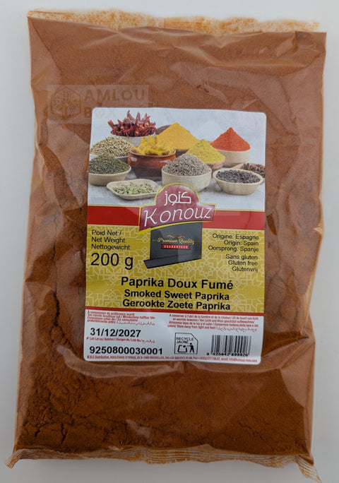 Konouz - Geräuchertes Paprikapulver (Edelsüß), 200g