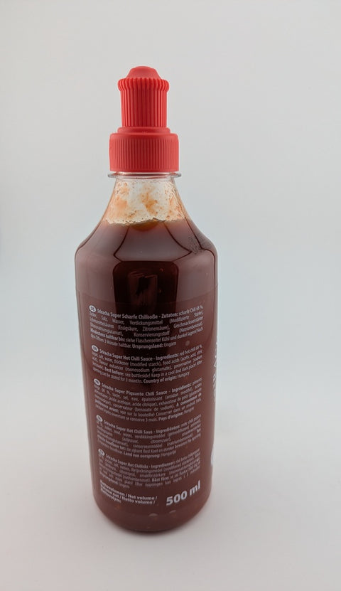 Sriracha - Super Hot Chili Sauce (Rot), 500ml