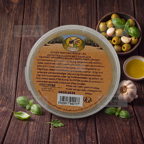 أطلس ديليس - زيتون بالثوم (برطمان كبير)، 950 جرام